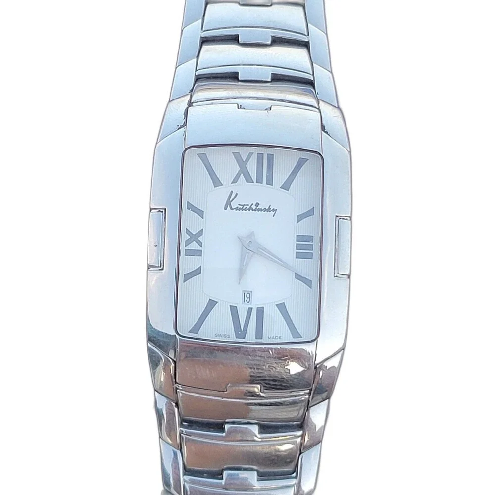 Vintage Kutchinsky by Chopard Silver Tone Stainless Steel Men's Rare